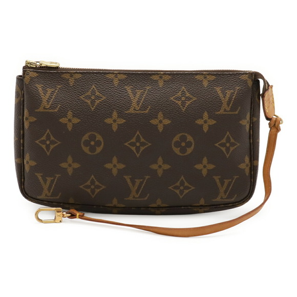 LOUIS VUITTON Brown Monogram Pochette Pouch